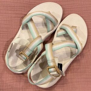 Chaco Women's Sandals in Mint and Beige